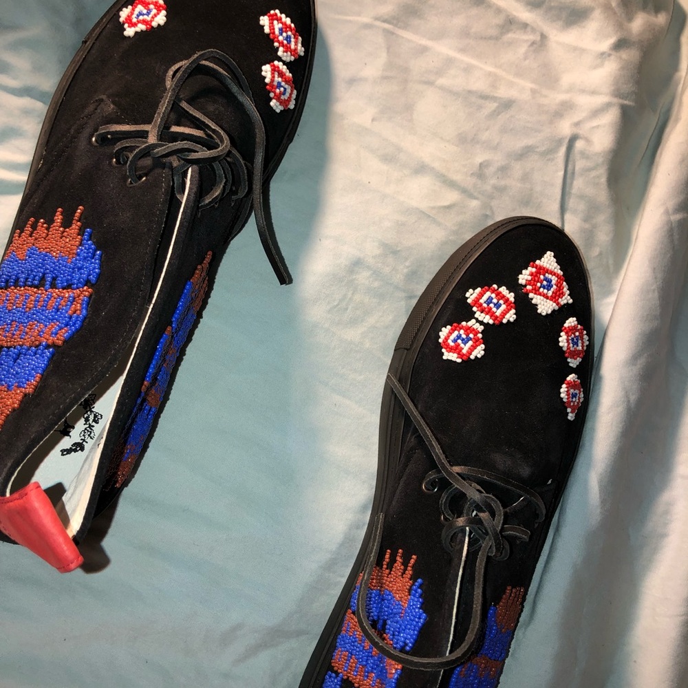 Del toro suede custom shoes size 15